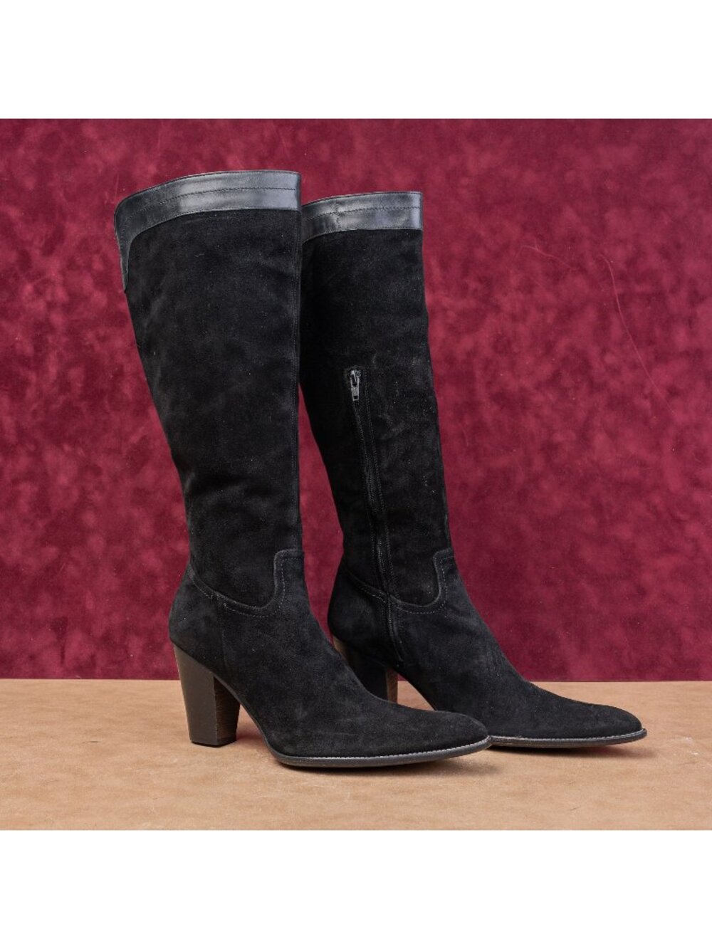 Duccio Del Ducca Wmn Vintage Retro 90s Suede Western Cowboy Boots 9.5US EUR 39.5